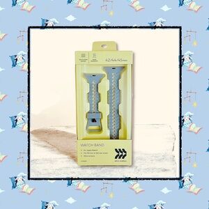 ⌚️🆕⌚️All in Motion Gray Silicone Watch Band For An Apple Watch-42/44/45mm